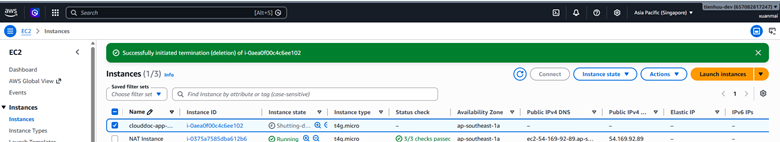 EC2 termination during backend cleanup